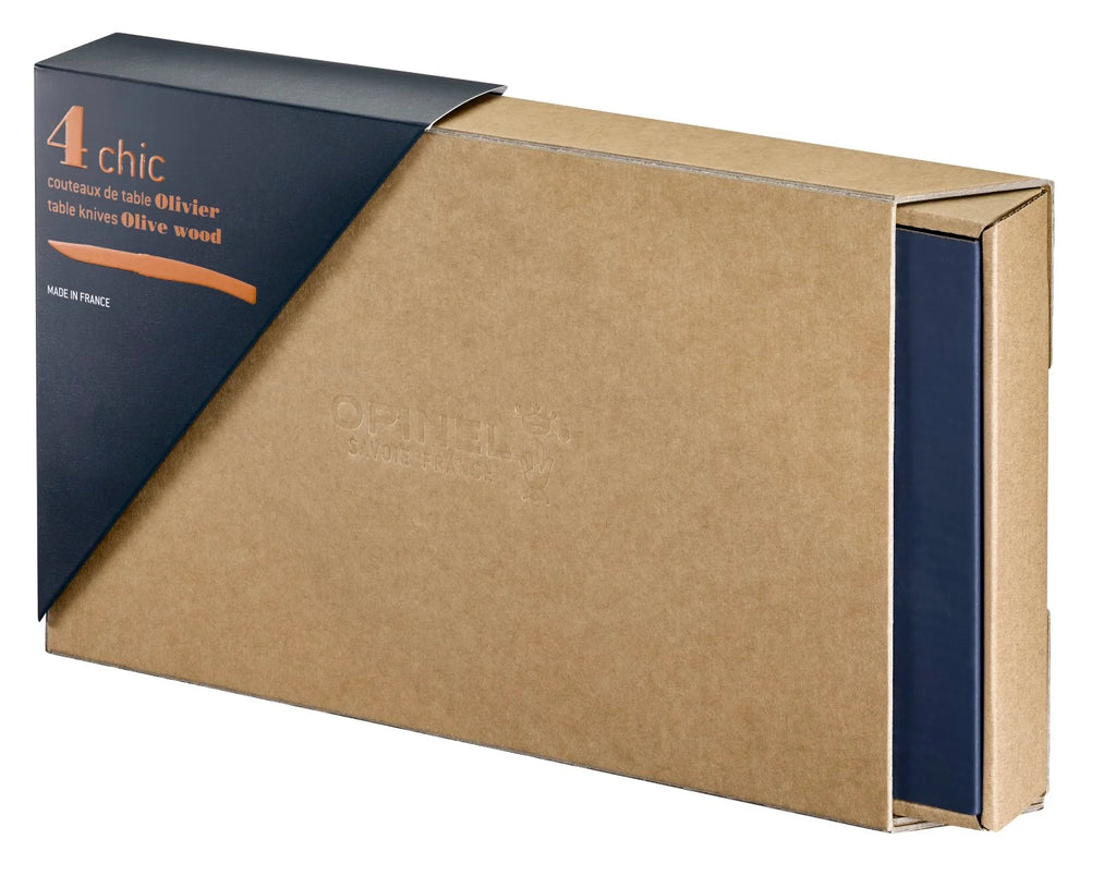 Opinel Table Chic sada steakových nožů z olivového dřeva, 4 kusy 002481