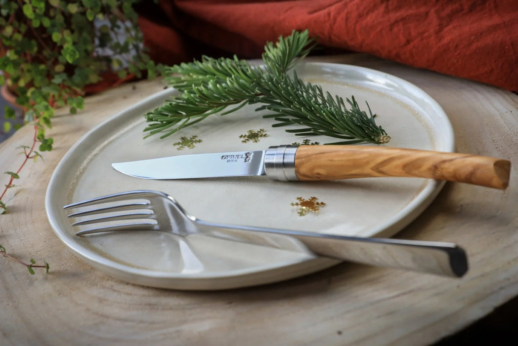 Opinel Table Chic sada steakových nožů z olivového dřeva, 4 kusy 002481