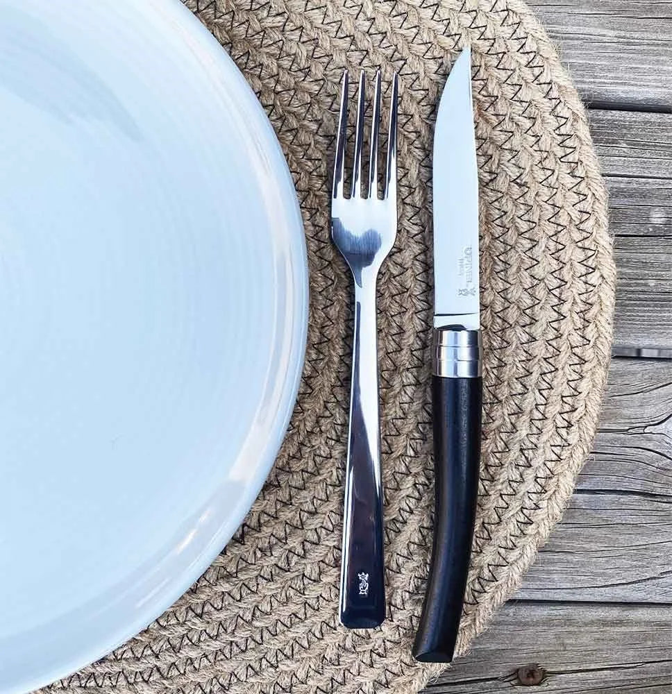 Opinel Table Chic sada steakových nožů z olivového dřeva, 4 kusy 002481