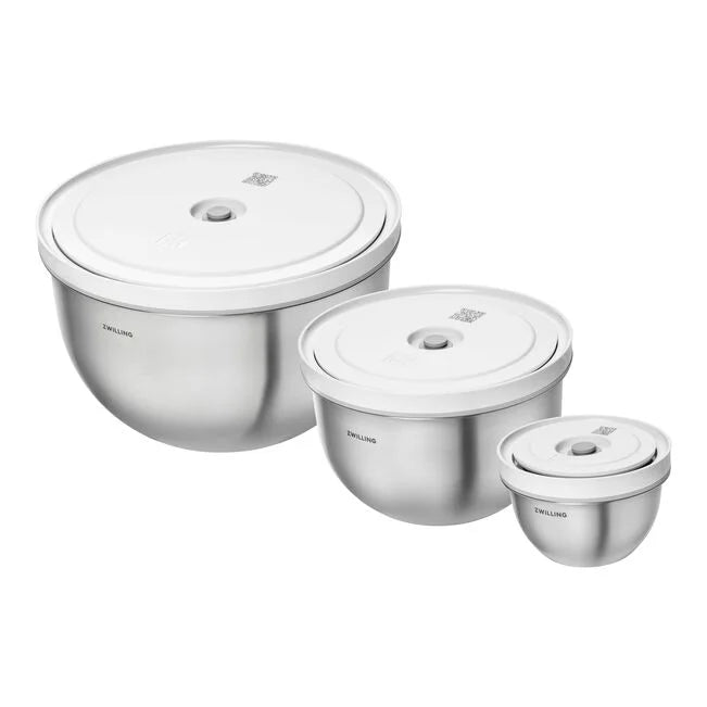 Zwilling Fresh & Save Stainless Steel Bowl Set with Vacuum
