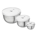 Zwilling Fresh & Save Stainless Steel Bowl Set with Vacuum