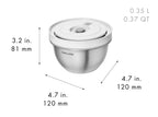 Zwilling Fresh & Save Stainless Steel Bowl Set with Vacuum – detail view 4
