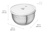 Zwilling Fresh & Save Stainless Steel Bowl Set with Vacuum – detail view 5