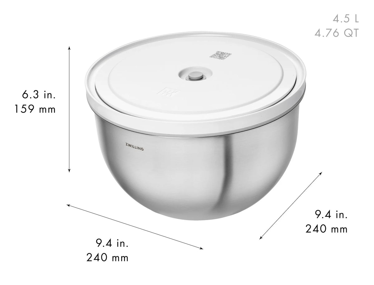 Zwilling Fresh & Save Stainless Steel Bowl Set with Vacuum – detail view 5