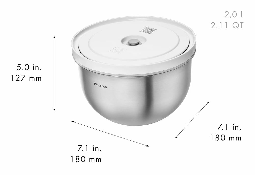 Zwilling Fresh & Save Stainless Steel Bowl Set with Vacuum – detail view 6