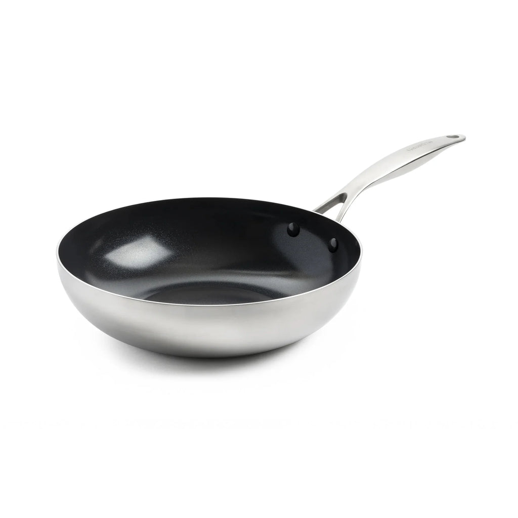 GreenPan Geneva Wokpfanne, 28 cm, Edelstahl CC004781-001