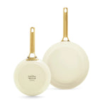 GreenPan Padova Reserve Bratpfannen-Set, 20 + 26 cm, Hellcreme CC008494-001