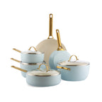 GreenPan Padova Reserve Kochgeschirr-Set, 6 (10) Teile, Hellblau CC008485-001