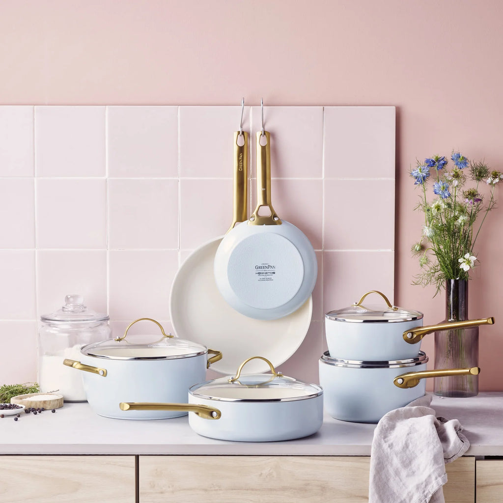 GreenPan Padova Reserve Kochgeschirr-Set, 6 (10) Teile, Hellblau CC008485-001