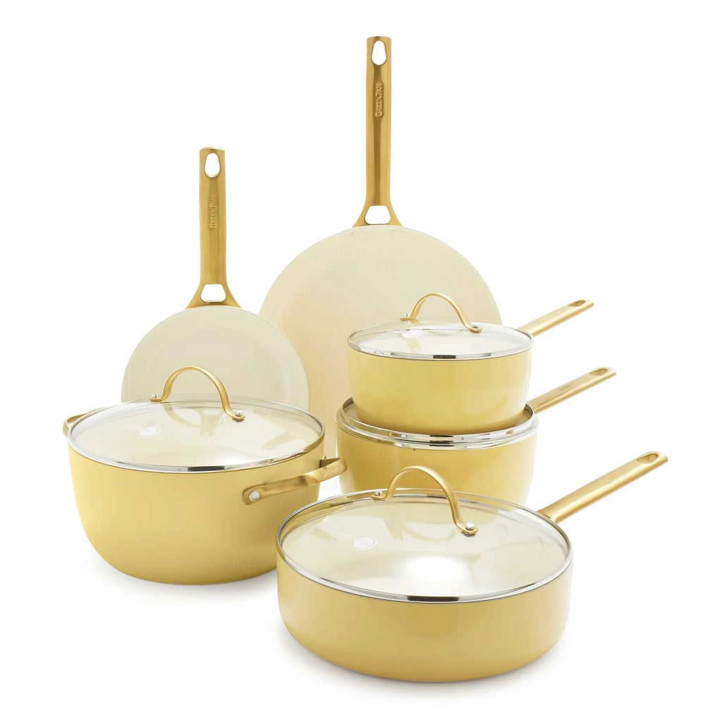 GreenPan Padova Reserve Kochgeschirr-Set, 6 (10) Teile, Gelb CC008487-001