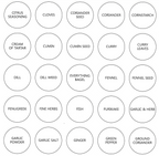 Tidies – 280 labels for spice jars – EN – detail view 3