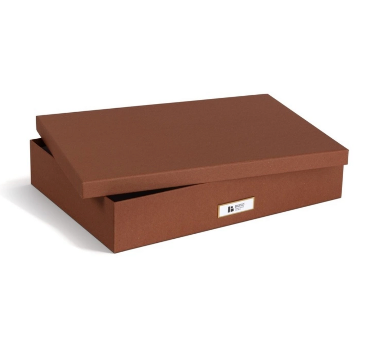 Bigso Box of Sweden – SVERKER – document box A3 – sienna – detail view 3