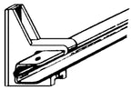 Elfa – Universal top track rail hl. 55 (pair), white – – detail view 2